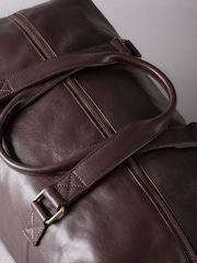 Lakeland Leather Brown Keswick Holdall - Image 8 of 9