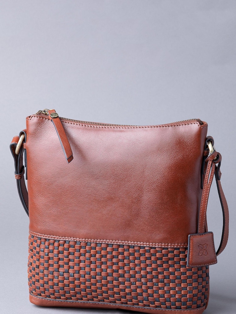 Lakeland Leather Cognac Waverton Leather Cross-Body Bag - Image 2 of 2