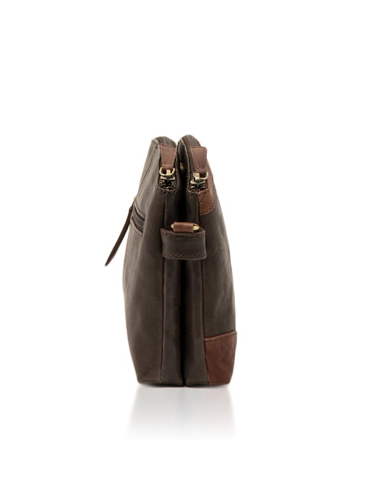 Castanho - Bolsa transversal Hartsop com zíper Lakeland Leather - Imagem 14 de 14