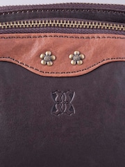 Castanho - Bolsa transversal Hartsop com zíper Lakeland Leather - Imagem 8 de 14