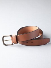 Lakeland Leather Dark Cognac Brown Levens Leather Belt - Image 1 of 3