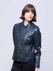 Lakeland Leather Navy Jilly Leather Jacket - Image 3 of 6