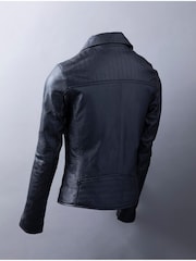 Lakeland Leather Black Thirlmere Leather Biker Jacket - Image 7 of 9