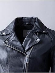 Lakeland Leather Black Thirlmere Leather Biker Jacket - Image 8 of 9