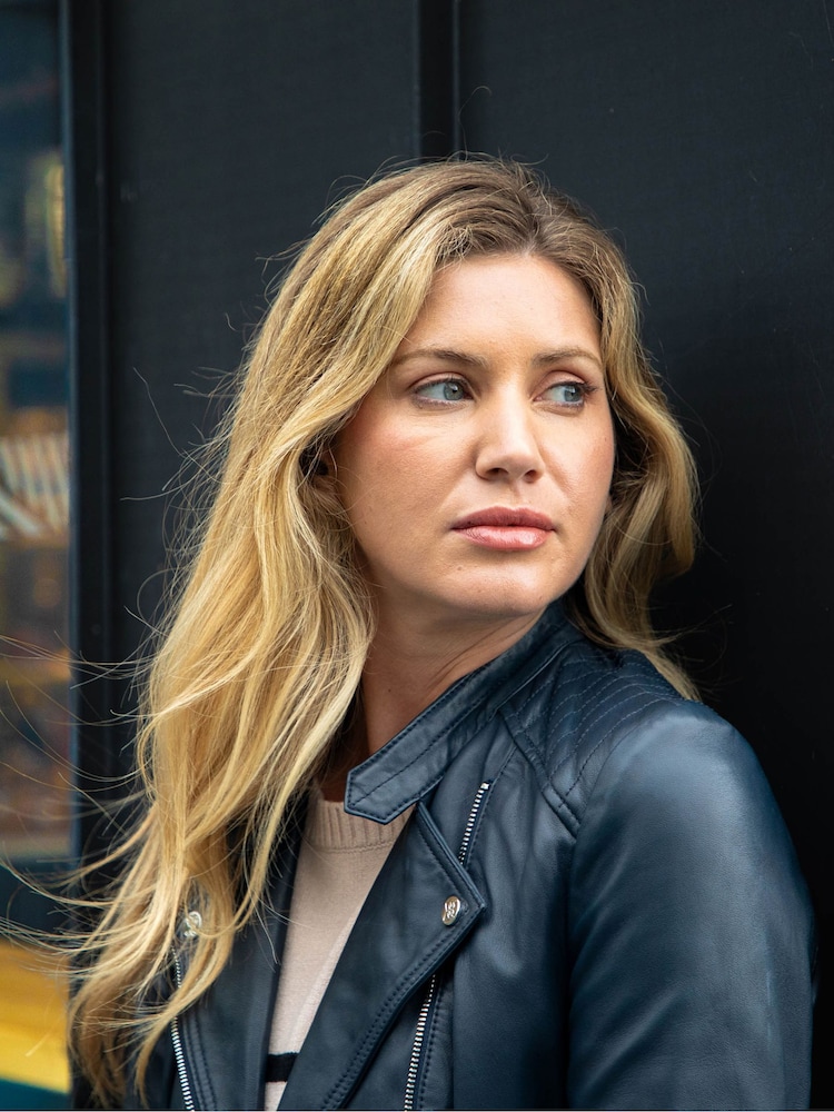 Lakeland Leather Navy Toni Leather Biker Jacket - Image 2 of 15 Lakeland Leather Navy Toni Leather Biker Jacket - Image 2 of 15