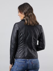 Lakeland Leather Black Kylee Classic Leather Biker Jacket - Image 4 of 10