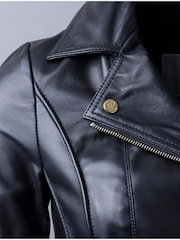 Lakeland Leather Black Kylee Classic Leather Biker Jacket - Image 9 of 10