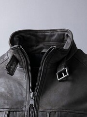 Lakeland Leather Brown Wansfell Leather Biker Jacket - Image 10 of 16