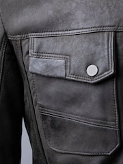 Lakeland Leather Brown Wansfell Leather Biker Jacket - Image 16 of 16