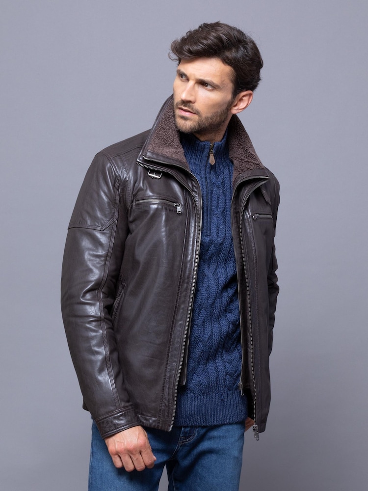 Lakeland Leather Brown Derwent Leather Jacket - Image 3 of 6