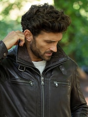 Lakeland Leather Brown Derwent Leather Jacket - Image 5 of 6