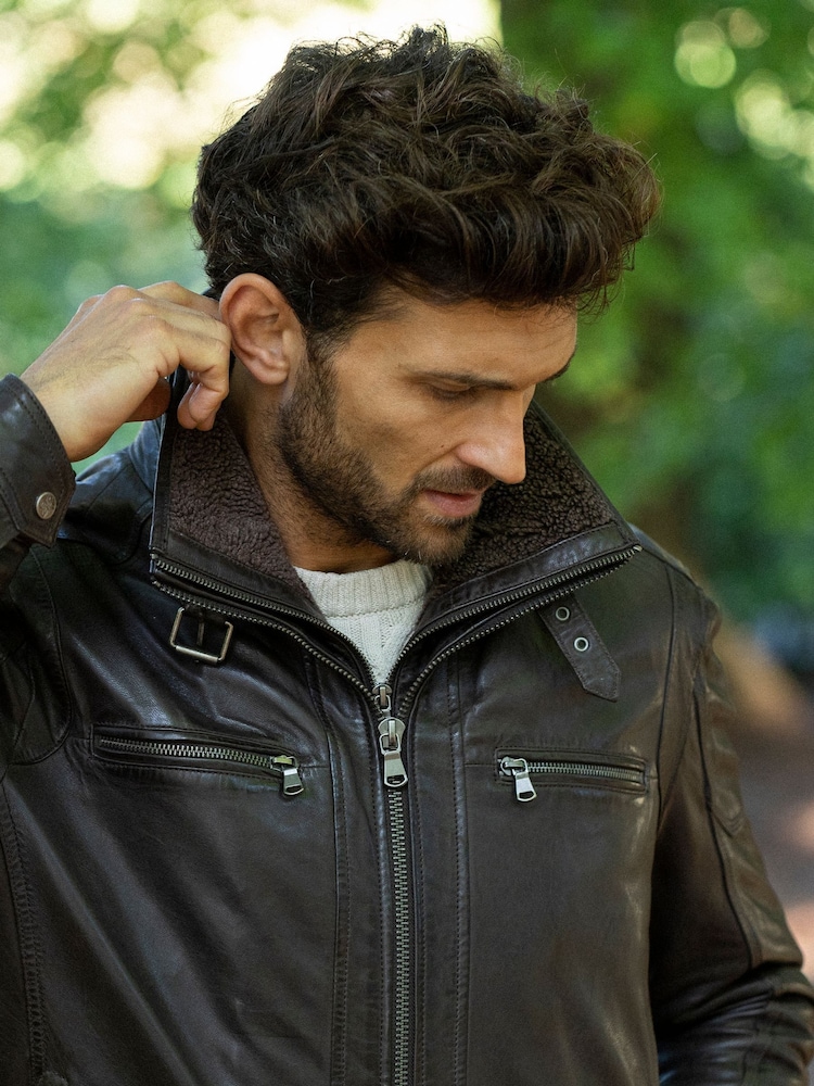 Lakeland Leather Brown Derwent Leather Jacket - Image 5 of 6