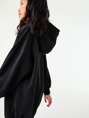 Black Longline Hoodie (3-16yrs) - Image 4 of 6