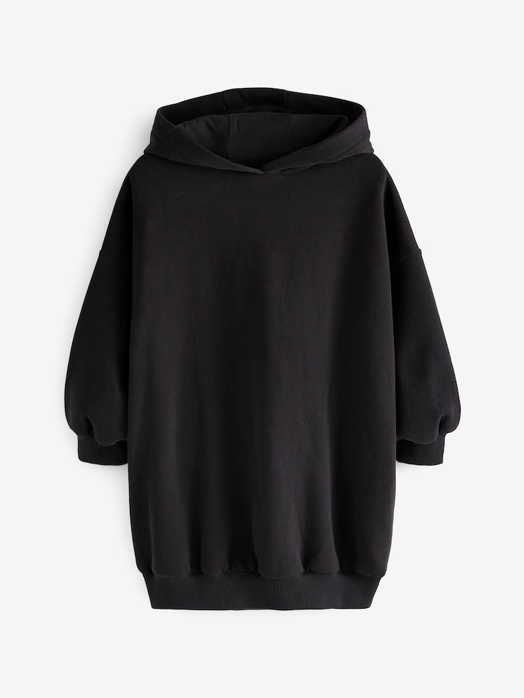 Black Longline Hoodie (3-16yrs) - Image 5 of 6