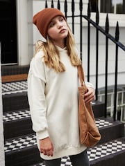 Ecru Cream Longline Hoodie (3-16yrs) - Image 5 of 7