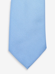 Navy Blue Twill Ties With Tie Clip 2 Pack - Image 5 of 7