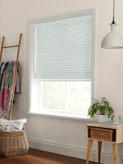 Cath Kidston Mint Rose Bud Made To Measure Roman 100% Cotton Blinds - Image 2 of 6