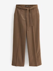 Brown Rochelle Premium Linen Wide Trousers - Image 5 of 6