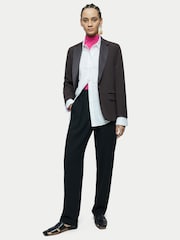 Jigsaw Black Paris Brook Shortline Blazer - Image 3 of 4