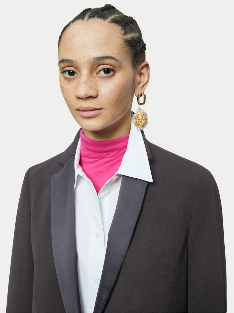 Jigsaw Black Paris Brook Shortline Blazer - Image 4 of 4