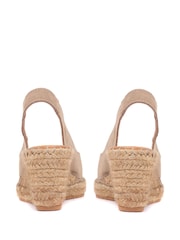 Jones Bootmaker Ladies Natural Rosanna Slingback Wedges - Image 4 of 6
