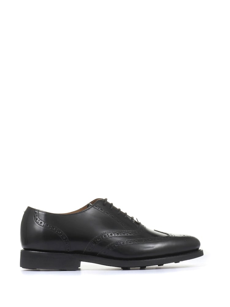 Jones Bootmaker Black Mayfair Goodyear Welted Men's Leather Oxford Brogues - Image 1 of 3