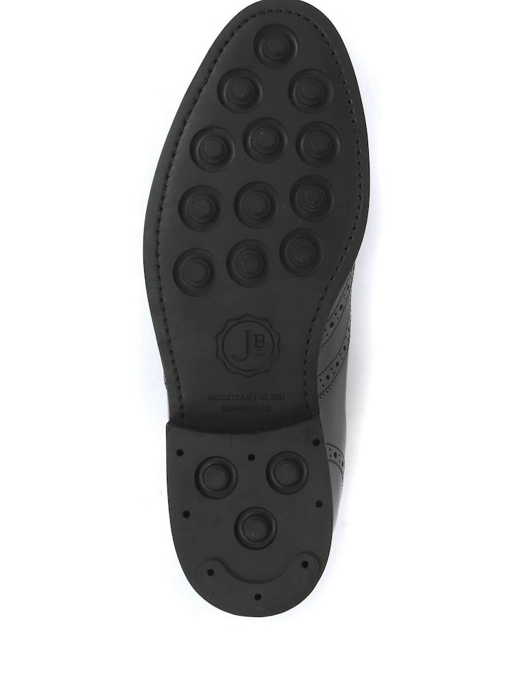 Jones Bootmaker Black Mayfair Goodyear Welted Men's Leather Oxford Brogues - Image 3 of 3
