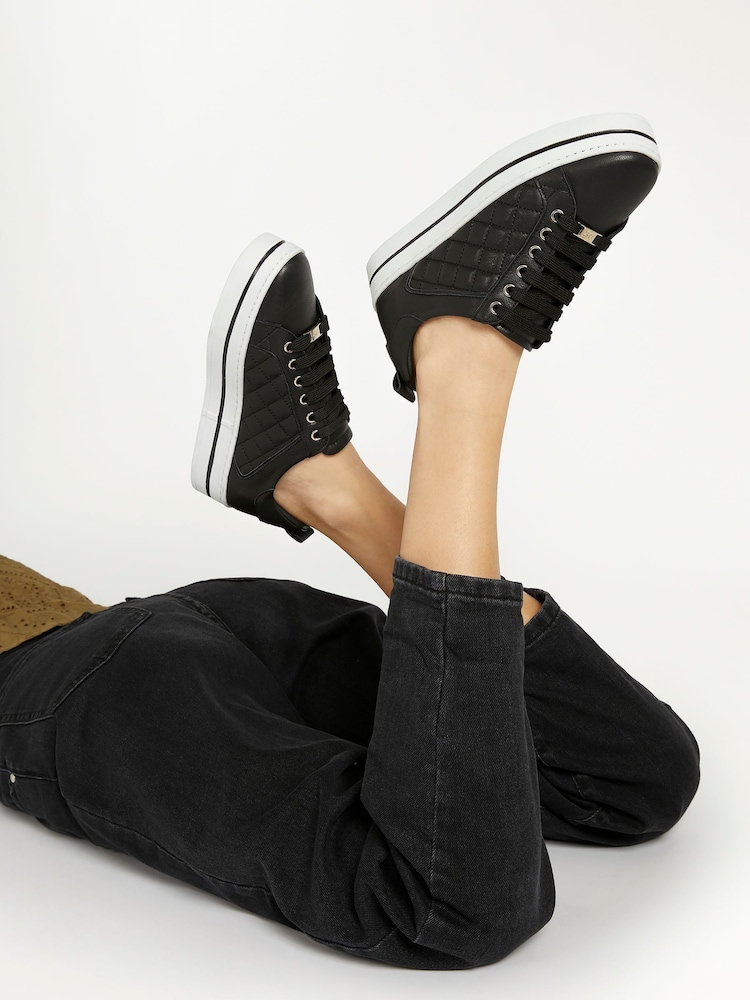 Jones Bootmaker Ladies Arielle Leather Trainers - Image 1 of 6