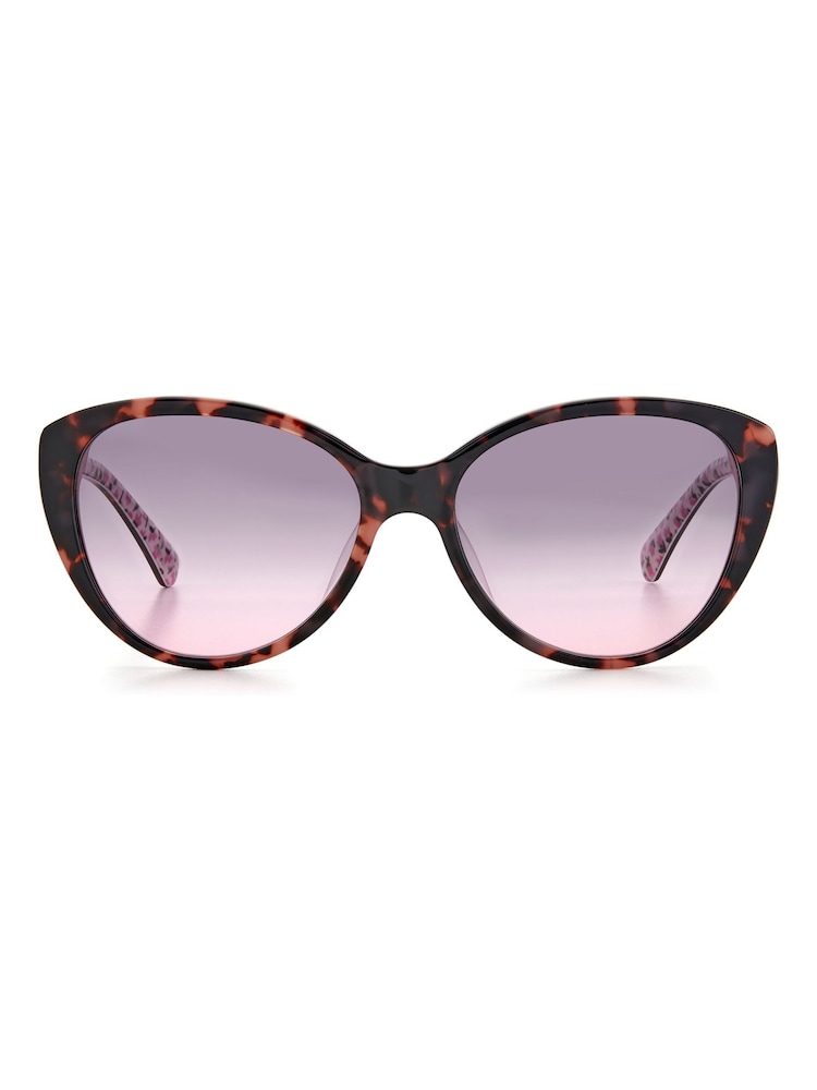 Gafas de sol marrones con montura de carey Visalia de kate spade new york - Imagen 2 de 4