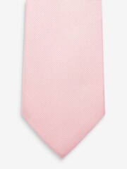 Burgundy Red Twill Ties With Tie Clip 2 Pack - Image 5 of 7