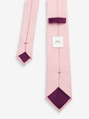 Burgundy Red Twill Ties With Tie Clip 2 Pack - Image 7 of 7