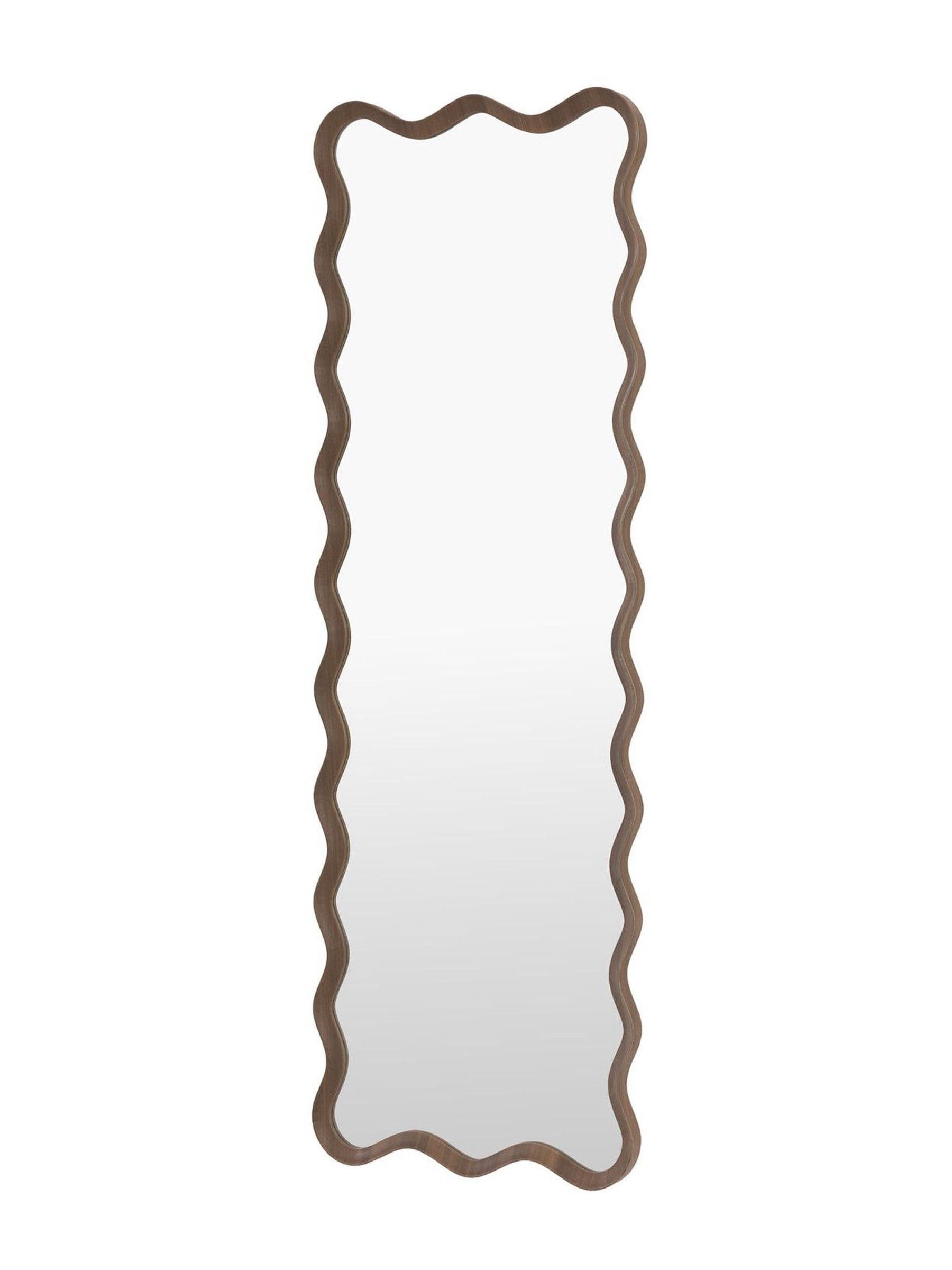 Buy Gallery Home Walnut Wiggins Leaner Mirror from the Next UK