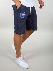 Alpha Industries Grey 100% Cotton NASA Basic Sweat Shorts - Image 3 of 8