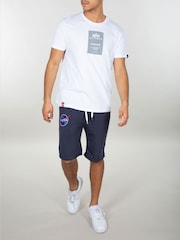 Alpha Industries Grey 100% Cotton NASA Basic Sweat Shorts - Image 4 of 8