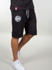 Alpha Industries 100% Cotton NASA Basic Sweat Black Shorts - Image 3 of 7