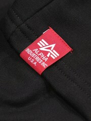 Alpha Industries 100% Cotton NASA Basic Sweat Black Shorts - Image 6 of 7