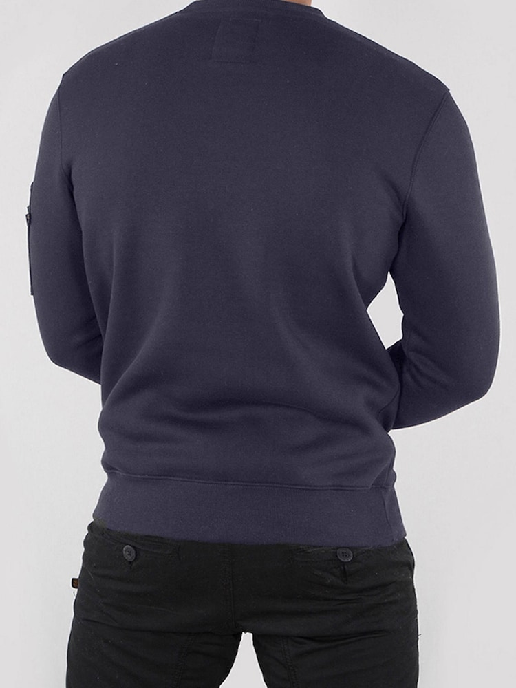 Alpha Industries NASA Reflective 100% Cotton Sweater - Image 2 of 7 Alpha Industries NASA Reflective 100% Cotton Sweater - Image 2 of 7