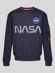 Alpha Industries NASA Reflective 100% Cotton Sweater - Image 4 of 7