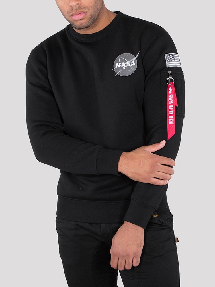 Alpha Industries Space Shuttle 100% Cotton Sweat Top - Image 1 of 9