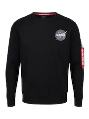 Alpha Industries Space Shuttle 100% Cotton Sweat Top - Image 4 of 9