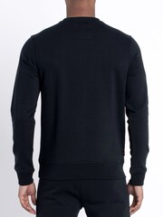 Luke 1977 Black Paris 2 Crew Neck 100% Cotton Sweater - Image 4 of 6