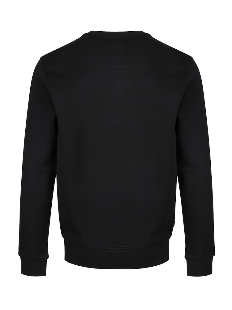 Luke 1977 Black Paris 2 Crew Neck 100% Cotton Sweater - Image 6 of 6