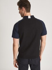Reiss Blue Reiss Elm Performance Stretch Polo Shirt - Image 6 of 6