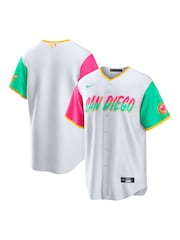 Fanatics MLB San Diego Padres Official Replica City Connect White Jersey - Image 1 of 3