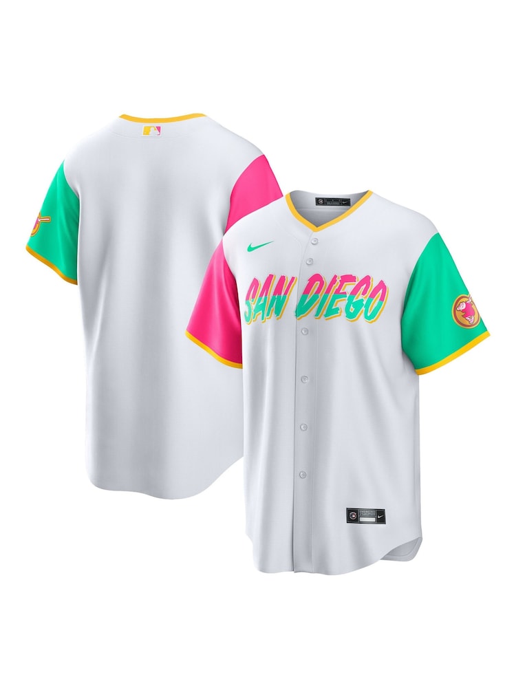 Fanatics MLB San Diego Padres Official Replica City Connect White Jersey - Image 1 of 3