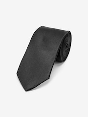 Black/Forest Green Twill Ties With Tie Clip 2 Pack - Image 2 of 5