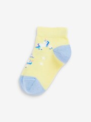 Multi Cotton Rich Unicorn Trainer Socks 5 Pack - Image 3 of 6