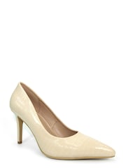 Lunar Natural Yolanda Croc Print Court Shoes - Image 2 of 4