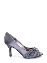 Lunar Grey Sienna Diamanté Court Shoes - Image 1 of 3
