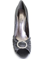 Lunar Grey Sienna Diamanté Court Shoes - Image 3 of 3